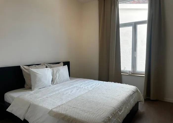 Near Center, 2br For 6 With Huge Living Room, Tv & Wifi Apartamento Gante